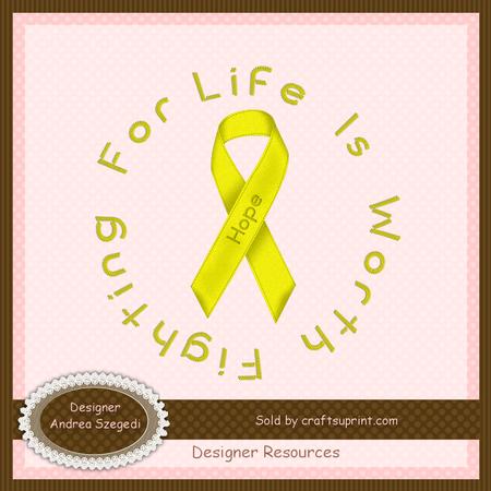 Hope - Yellow Awareness Ribbon