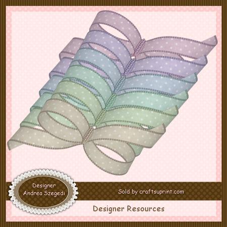 Pastel Polka Dot Bows - Set #1