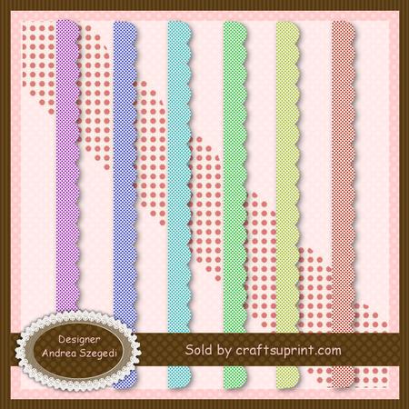 Polka Dot Scallop Borders