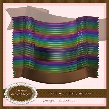 24 Color Ribbons - Metallic