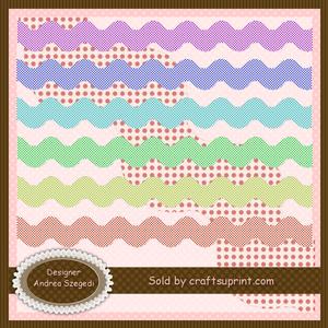 Polka Dots Ribbon Borders