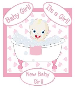 New Baby Girl Toppers