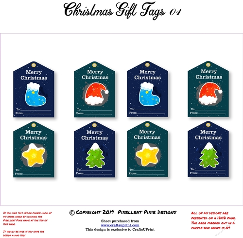 Christmas Gift Tags 01