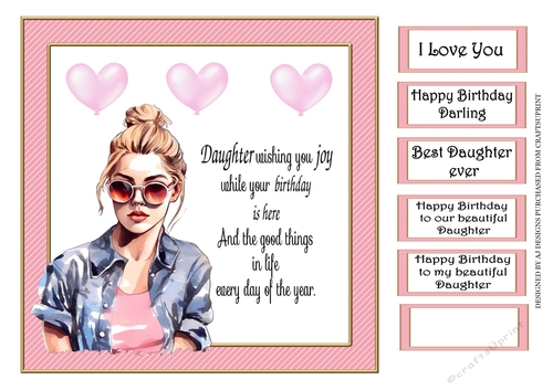 PINK - FEMALE WITH HEART BALLOONS 1