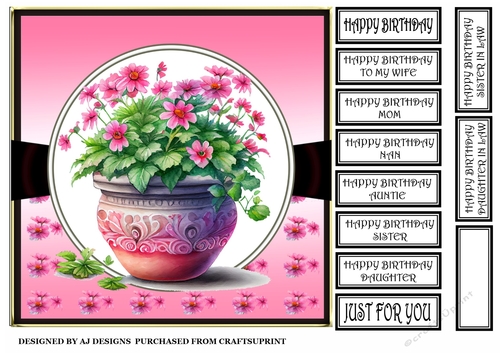 VASE OF PINK FLOWERS
