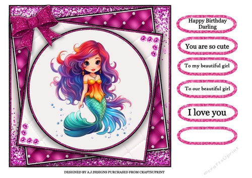 CUTE MERMAID BIRTHDAY