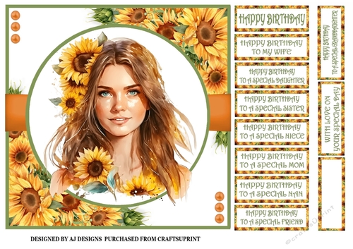 GIRL WITH SUNFLOWERS