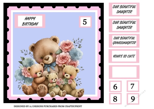 GIRLS BIRTHDAY-MOTHER AND BABYS