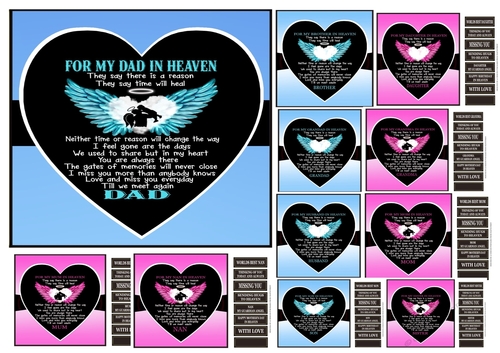 RELATIVES IN HEAVEN (11 DESIGNS)