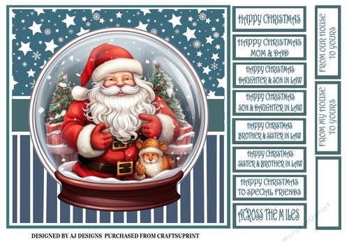 SANTA IN A SNOWGLOBE