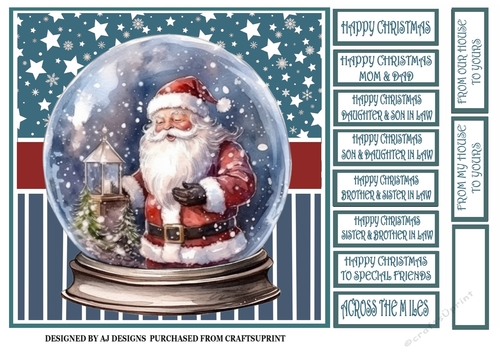SANTA IN A SNOWGLOBE 2