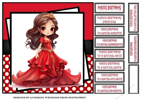 PRINCESS IN A RED DRESS