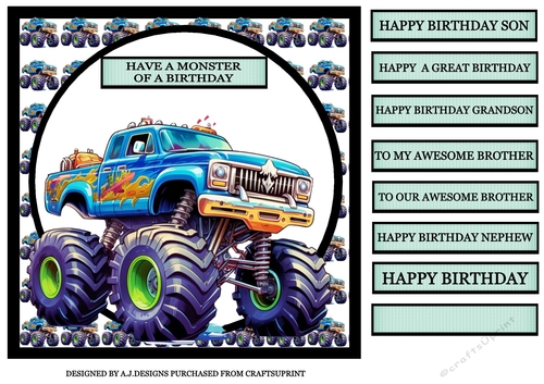 HAVE A MONSTER OF A  BIRTHDAY