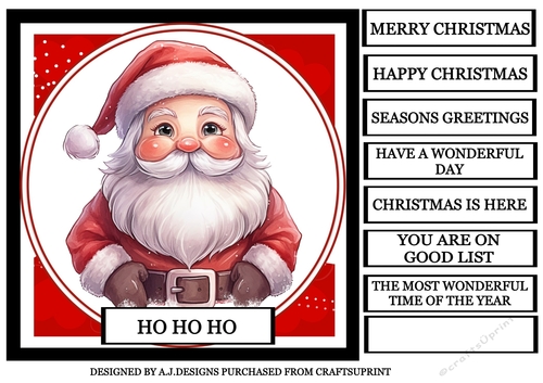 HO HO HO RED SANTA