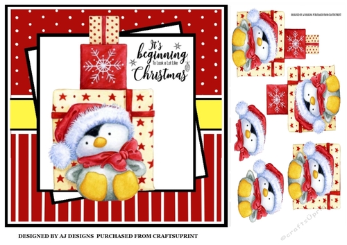 PENGUIN WITH GIFTS KIT
