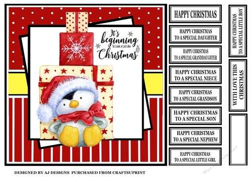 PENGUIN WITH GIFTS