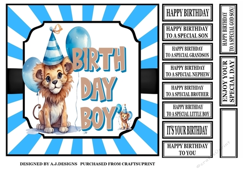 A BIRTHDAY BOY-LION