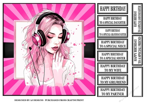 GIRL WITH HEADPHONES