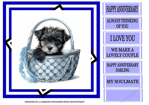 HAPPY ANNIVERSARY DOG IN A HANDBAG 2
