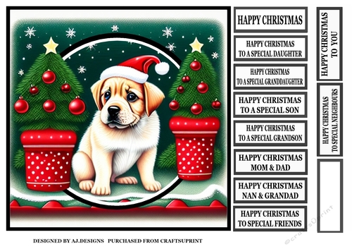 CHRISTMAS PUPPY 1