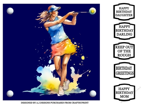 GOLF BIRTHDAY FEMALE 2