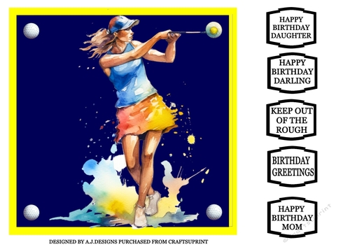 GOLF BIRTHDAY FEMALE 3