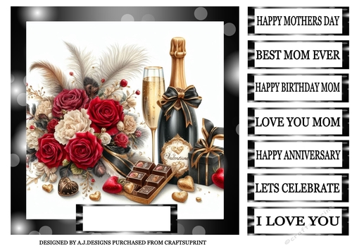 CHAMPAGNE CHOCOLATE FLOWERS 1