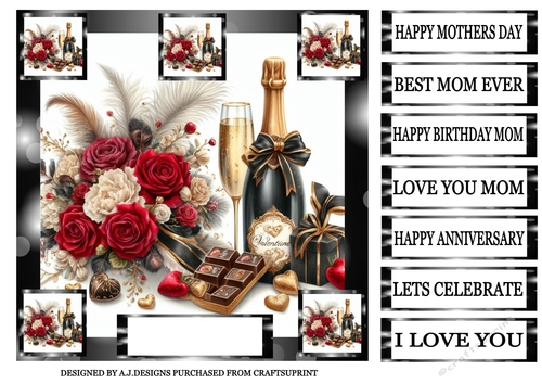 CHAMPAGNE CHOCOLATE FLOWERS