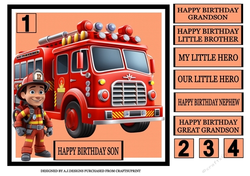 SON BIRTHDAY FIREFIGHTER 2