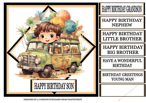 BIRTHDAY SAFARI VAN