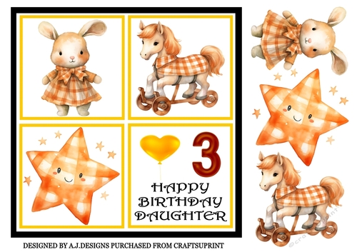 HAPPY BIRTHDAY DAUGHTER 3 TODAY