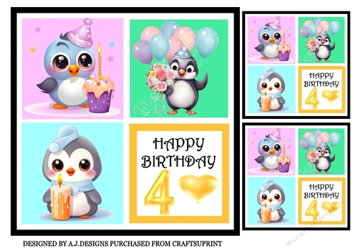 HAPPY BIRTHDAY PENGUINS 4 TODAY