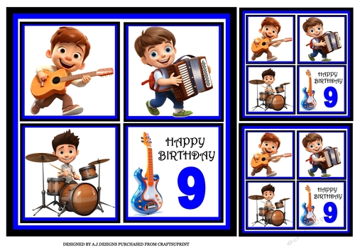 BOY HAPPY BIRTHDAY 9