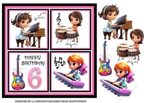 HAPPY BIRTHDAY 6 MUSIC GIRL