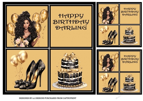 HAPPY BIRTHDAY DARLING GOLD