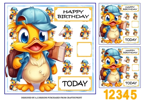 HAPPY BIRTHDAY DUCK 1