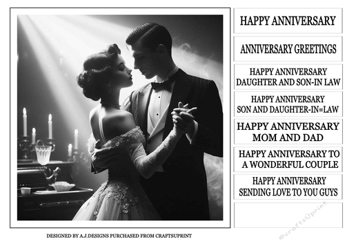 HAPPY ANNIVERSARY MONOCHROME 3