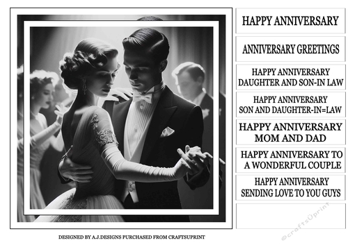 HAPPY ANNIVERSARY MONOCHROME 3a