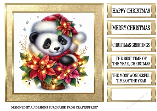 CHRISTMAS PANDA 3