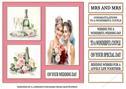 MRS AND MRS WEDDING DAY