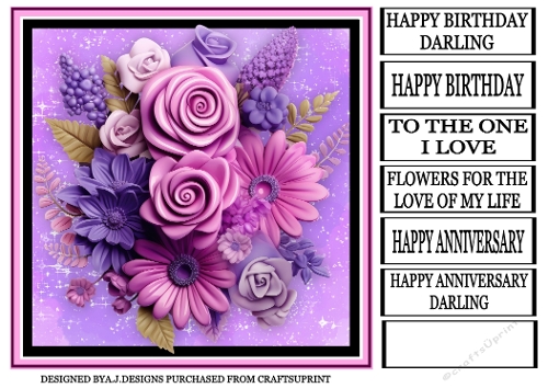 PINK FLOWERY GREETING