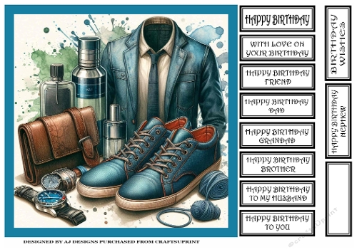HAPPY BIRTHDAY MANS STUFF 1