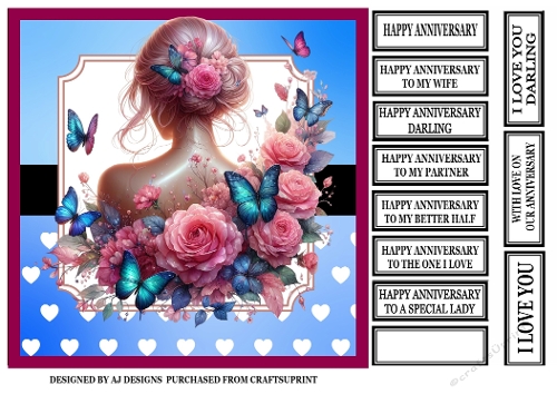 ANNIVERSARY LADY WITH FLOWERS 1