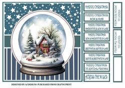 BLUE SNOWGLOBE