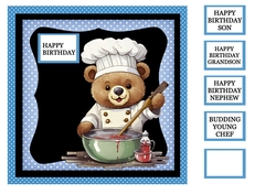 BIRTHDAY CHEF BEAR MALE