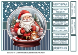 SANTA IN A SNOWGLOBE