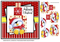 PENGUIN WITH GIFTS KIT