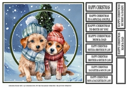 DOG COUPLE CHRISTMAS