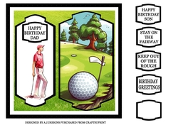 MALE BIRTHDAY GOLF THEME
