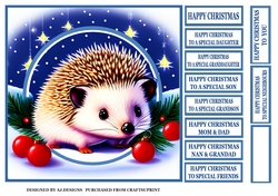 CHRISTMAS HEDGEHOG